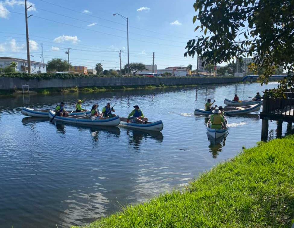 2023 Miami River Cleanup courtesy of the Miami Springs Lions Club and Elizabeth Kourtesis Fisher