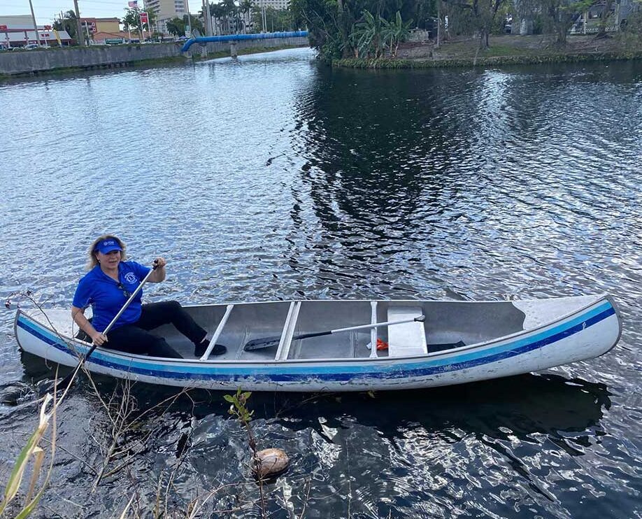 2023 Miami River Cleanup courtesy of the Miami Springs Lions Club and Elizabeth Kourtesis Fisher