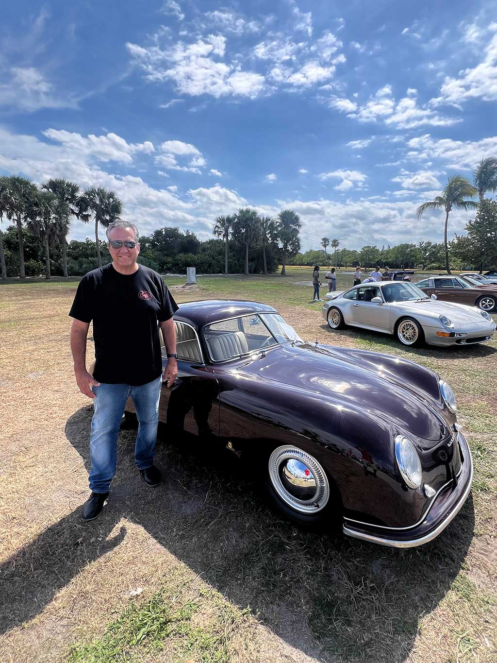 Miami Springs Councilman Jorge Santin next to a classic Porsche (Photo credit: Jorge Santin)