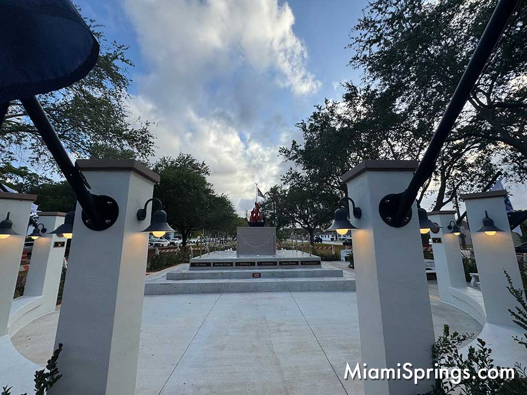 War Memorial on Curtiss Parkway in Miami Springs