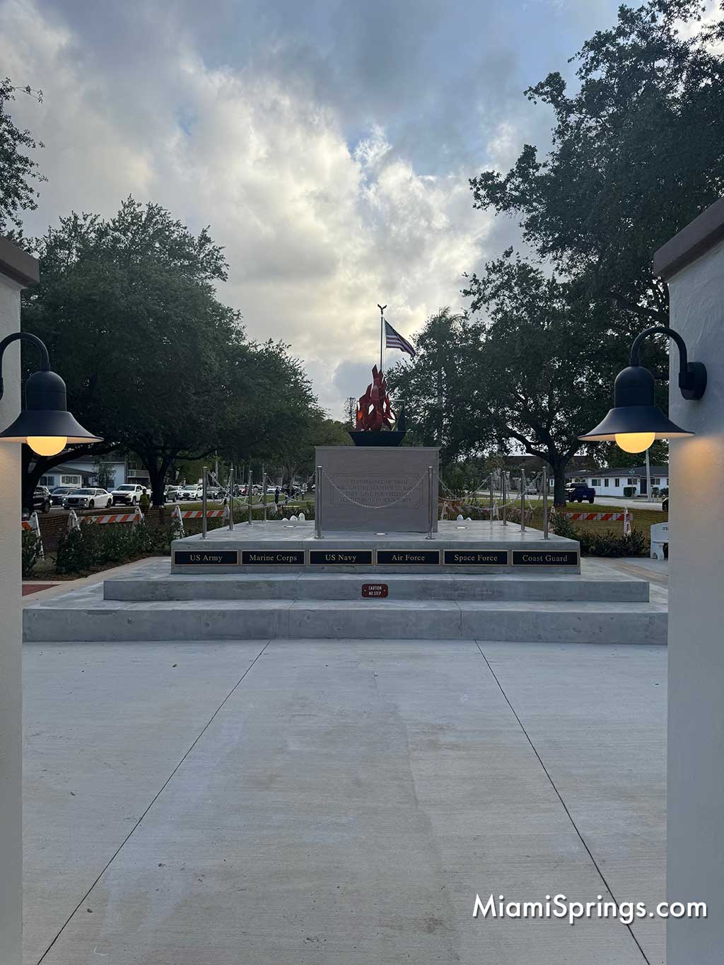 War Memorial on Curtiss Parkway in Miami Springs