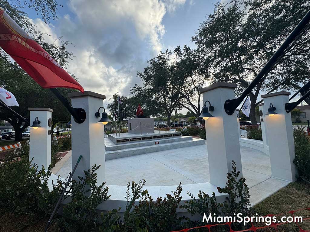War Memorial on Curtiss Parkway in Miami Springs