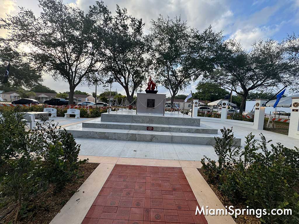 War Memorial on Curtiss Parkway in Miami Springs