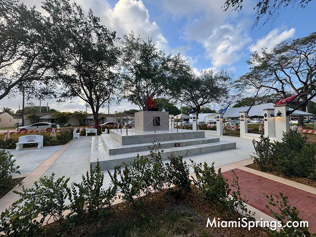 War Memorial on Curtiss Parkway in Miami Springs