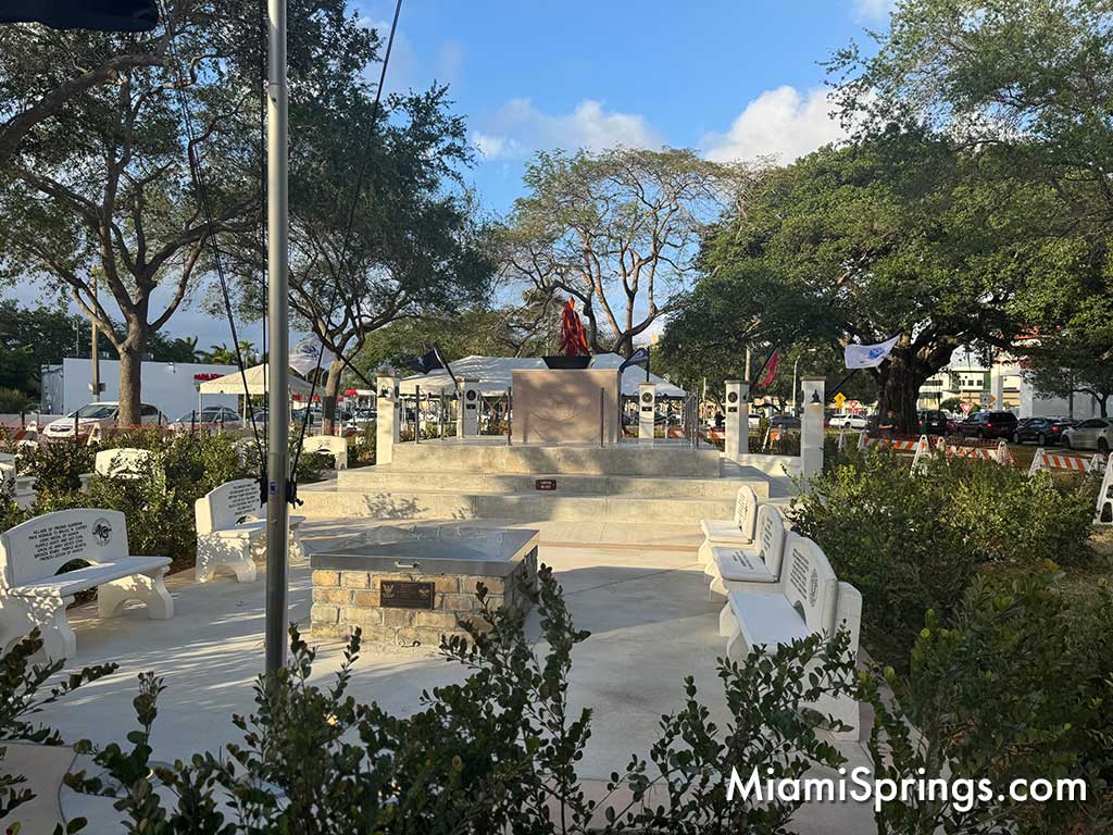 War Memorial on Curtiss Parkway in Miami Springs