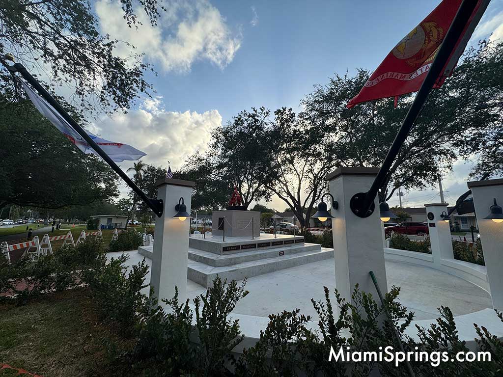 War Memorial on Curtiss Parkway in Miami Springs