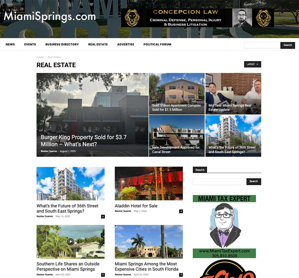 Miami Springs Real Estate Blog a top Miami Real Estate Blog