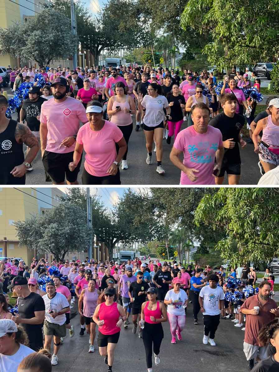 Run with a Cop Event (photo credit: @MiamiSpringsPD)