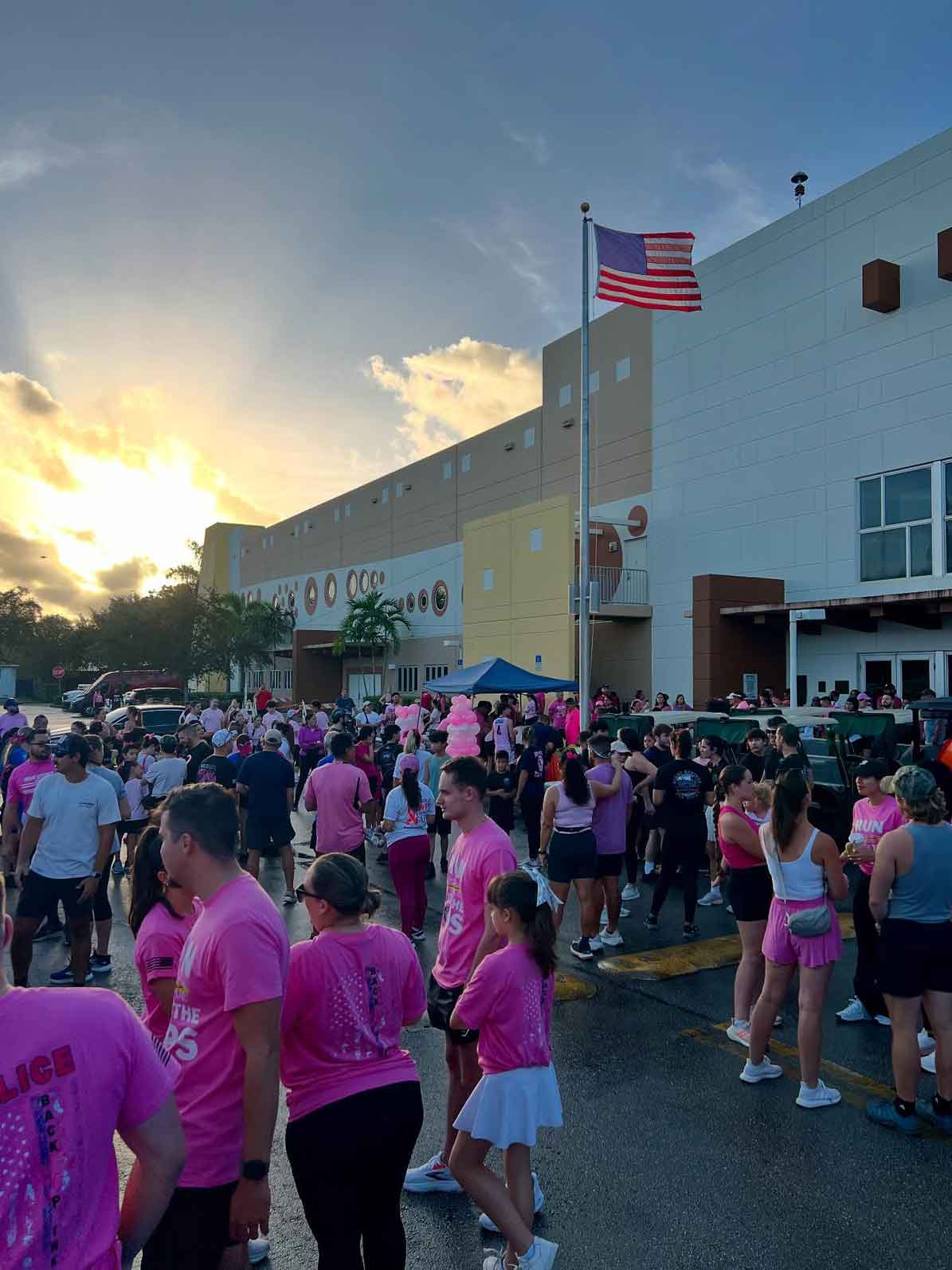 Run with a Cop Event (photo credit: @MiamiSpringsPD)