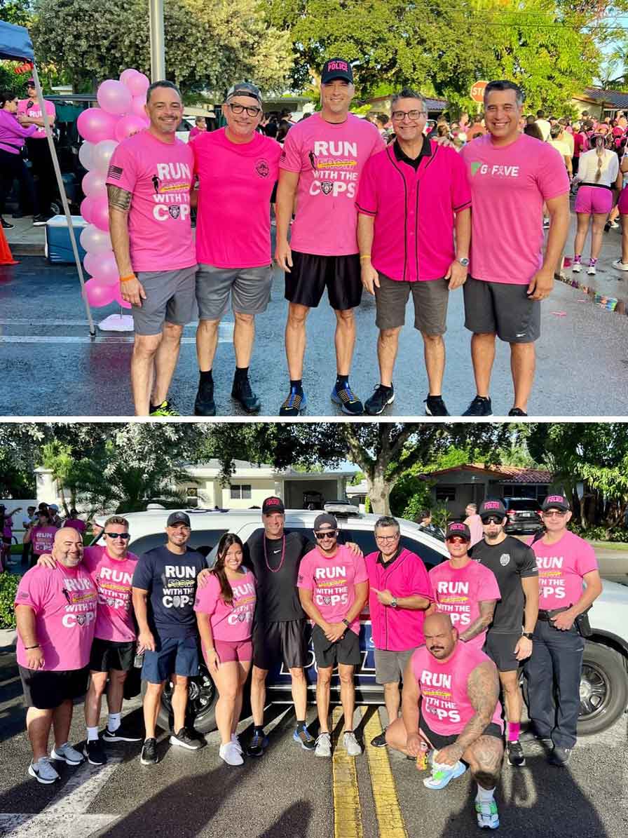 Run with a Cop Event (photo credit: @MiamiSpringsPD)