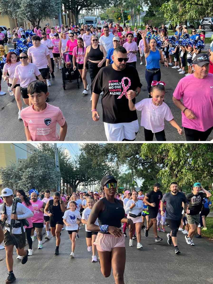 Run with a Cop Event (photo credit: @MiamiSpringsPD)