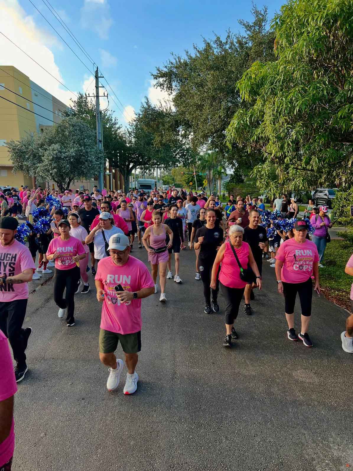 Run with a Cop Event (photo credit: @MiamiSpringsPD)