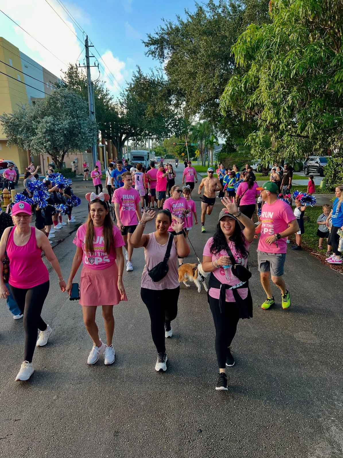 Run with a Cop Event (photo credit: @MiamiSpringsPD)