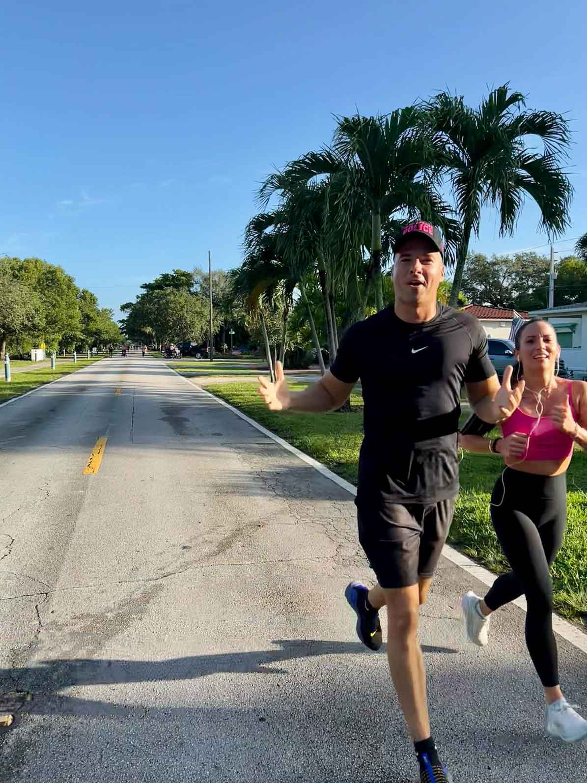 Miami Springs Police Chief Castillo at the Run with a Cop Event (photo credit: @MiamiSpringsPD)