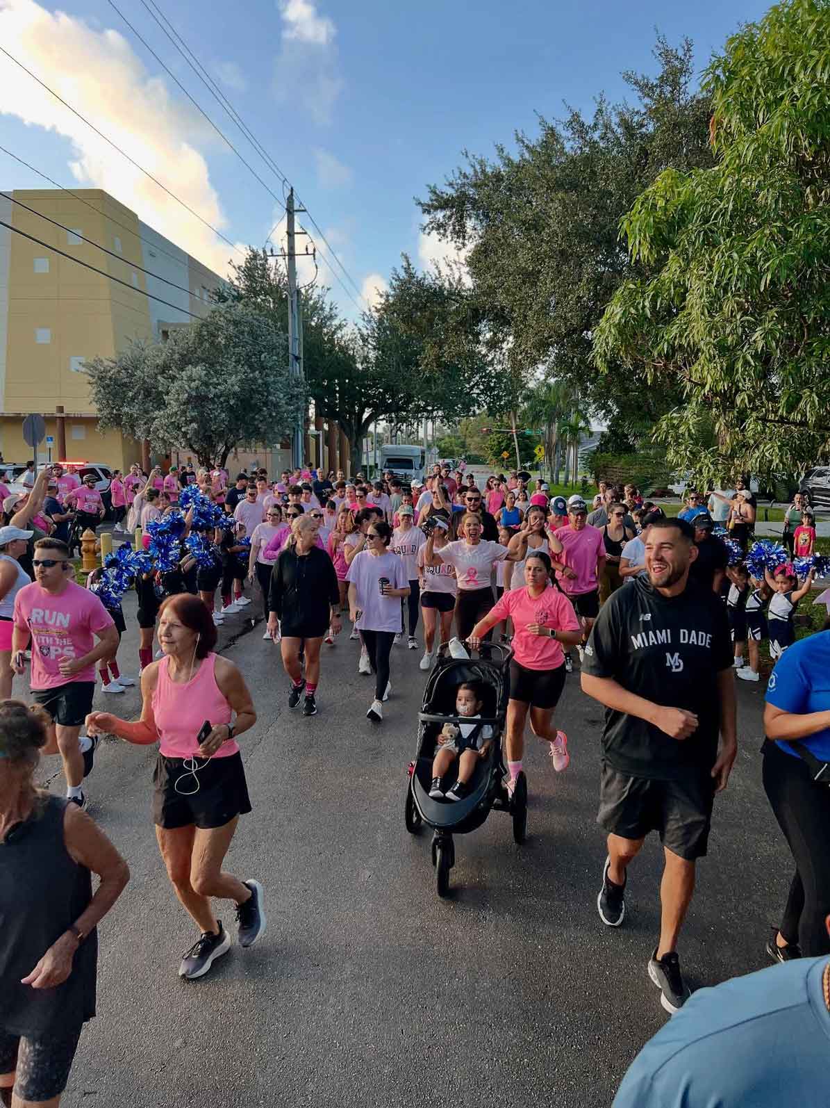 Run with a Cop Event (photo credit: @MiamiSpringsPD)