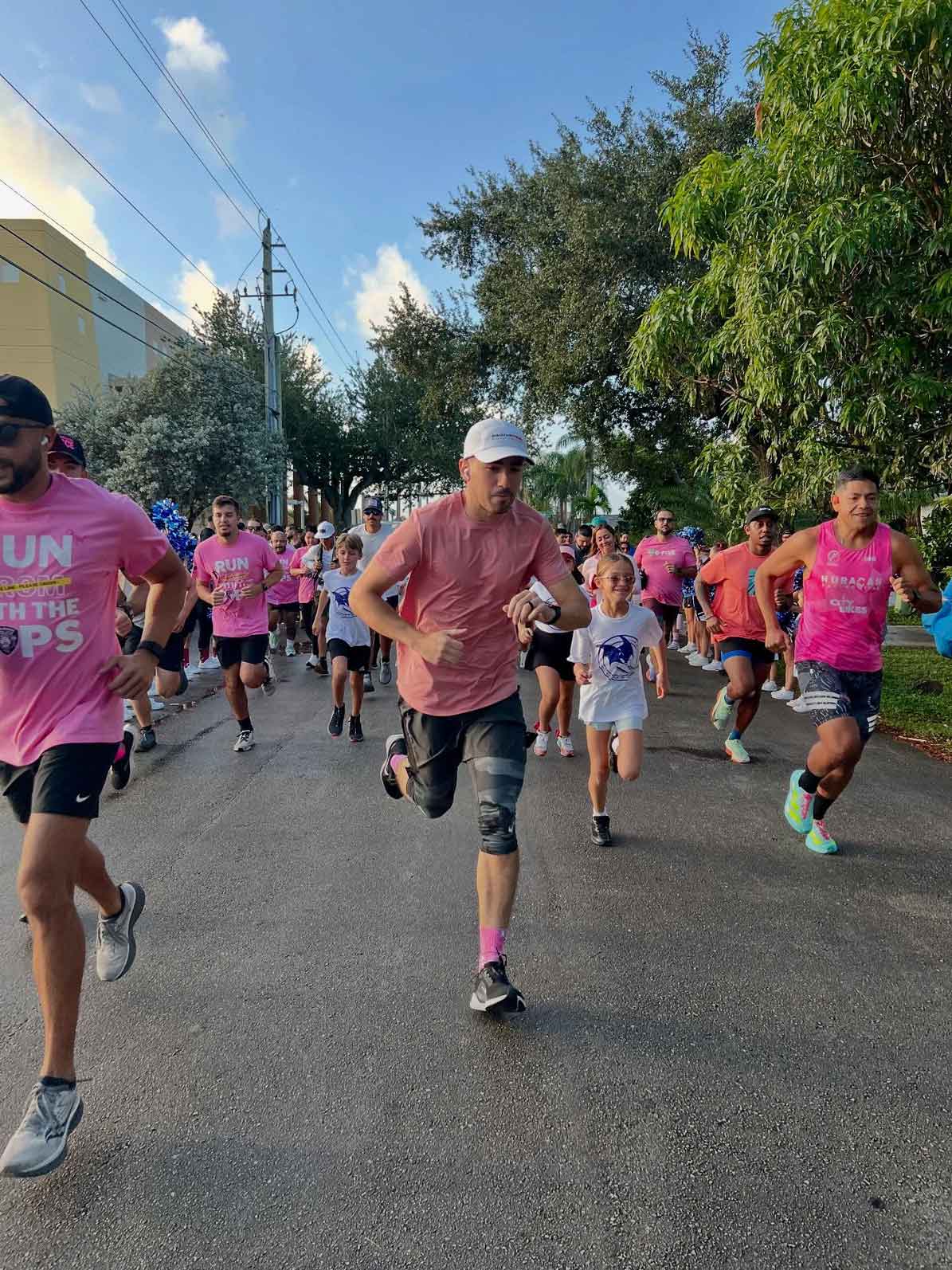 Run with a Cop Event (photo credit: @MiamiSpringsPD)