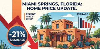 Miami Springs Home Prices Plummet 21%