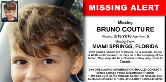 Missing Child Alert:  Bruno Couture 5