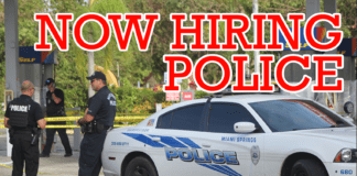JOB OPENING: Miami Springs Police Hiring Police Officers and Public Service Aids