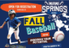 OPEN REGISTRATION:  Miami Springs Little League