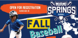 OPEN REGISTRATION:  Miami Springs Little League