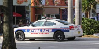 Miami Springs Police Car on the Circle