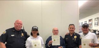 Miami Springs Police Honor School Crossing Guards