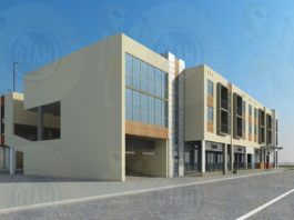 City Approves Downtown Development Project in 4 to 1 Vote Street view from Hook Square of new apartment complex and parking garage