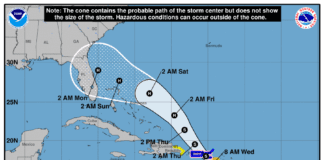 Dorian Forecast to be Hurricane This Weekend