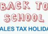 Back to School Sales Tax Holiday