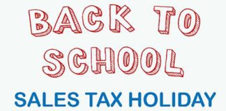Back to School Sales Tax Holiday