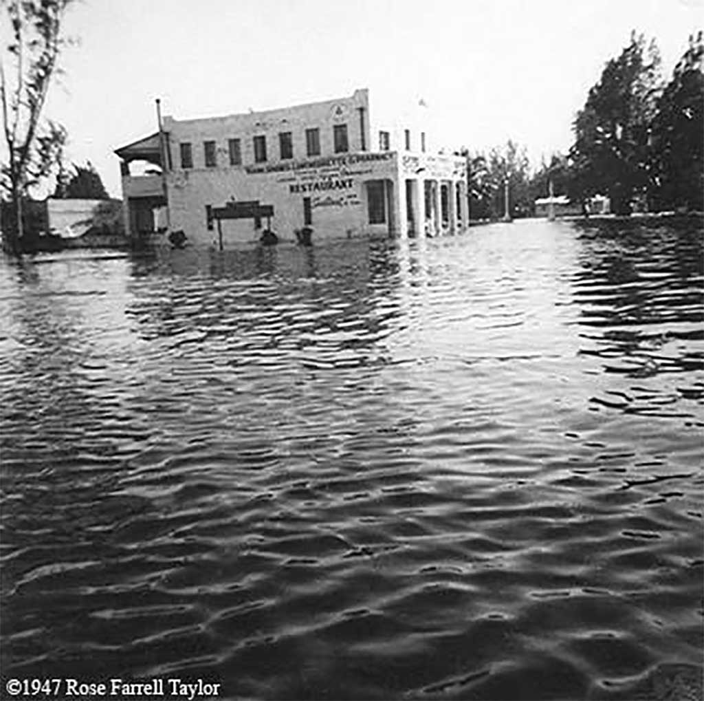 Miami Springs Flooded After Hurricane in 1947