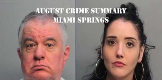 Miami Springs Crime Summary: August 2019