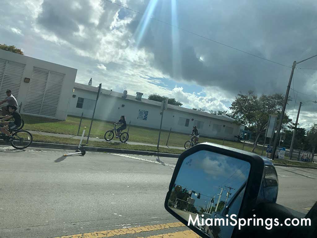 Family Biking by Miami Springs Middle School