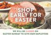 Milam’s Closed Easter Sunday:  Shop Early