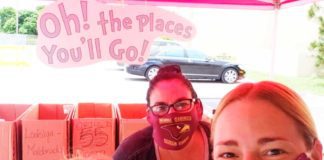 Miami Springs Senior High Drive Through Diploma Celebration