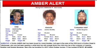 FLORIDA AMBER ALERT:  Josiah Brantley – 8 Years Old – Leon County