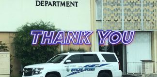 Thank You Miami Springs Police