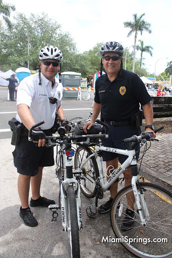 Chief Guzman helped to lead a community bike ride for charity.