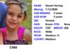 Amber Alert:  Naomi Herring – 5 Year Old White Female – Last Seen in Madison, Florida