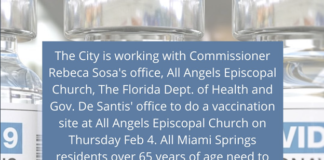 URGENT Vaccination Opportunity for Springs Residents over 65