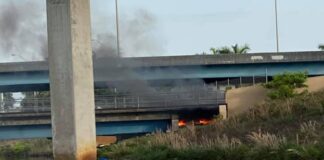 River Cleanup of Homeless Camp Under FEC Train Bridge Photo courtesy John Bustamante via the Miami Springs Community Facebook Group