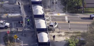 Train Hits SUV on 36th Street East of Miami Springs