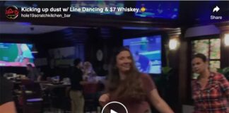 Line Dancing a Hit at Hole 19