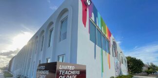 UTD in Miami Springs Fighting for its existence Mural at UTD Headquarters on 36th Street violates Miami Springs Code