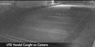 UTD Vandal Caught on Camera
