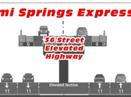 FDOT Plan: Add 36 St Elevated Expressway Miami Springs Expressway (elevated extension of State Road 112)