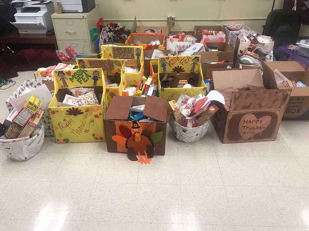 MSSH Creates 30 Thanksgiving Boxes for Needy Families - Photo Courtesy MSSH Social Media