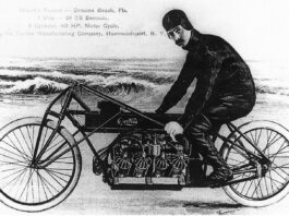 The ‘Real’ Roots of Air Travel Explained Glenn Curtiss on his V-8 Motorcycle on Ormond Beach Florida 1907