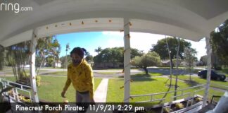 Porch Pirate on Pinecrest Drive
